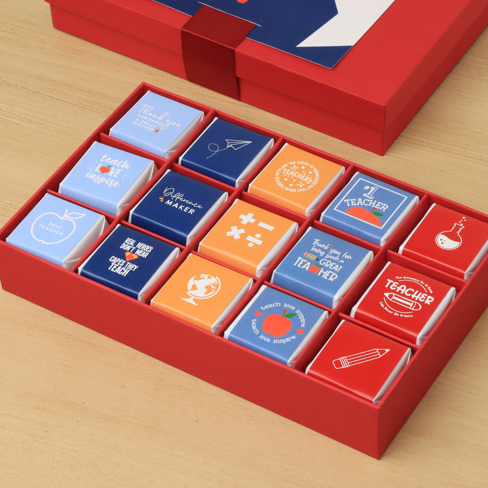 Teacher Appreciation designed premium chocolate 15P hard box