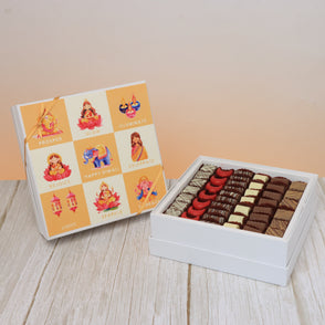 Diwali cartoon designed premium choco...