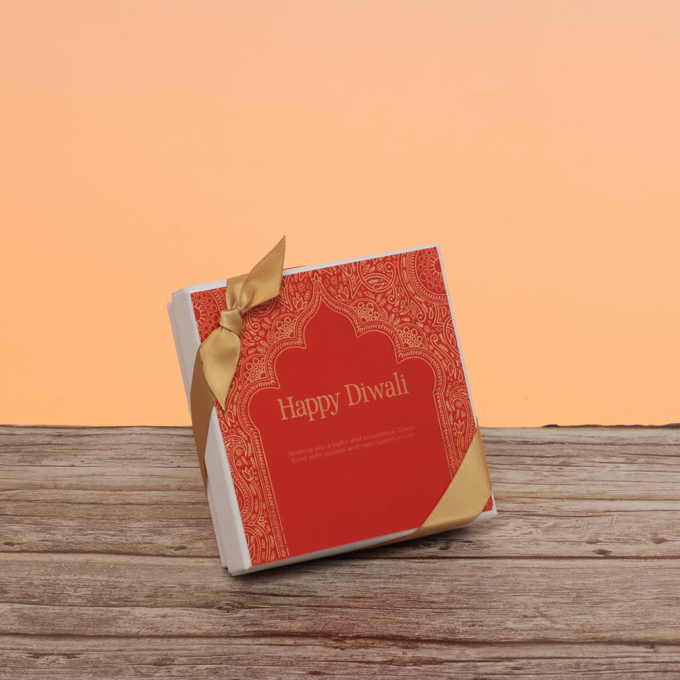 Set of 15 Happy diwali festive frame designed premium chocolate 4P hard box