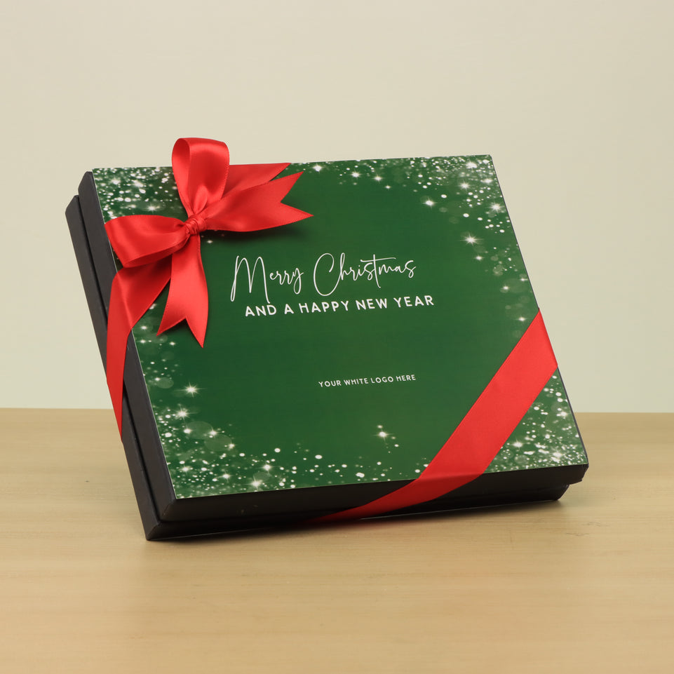 Set of 3 Corporate customized christmas designed premium unwrapped 20P hard box