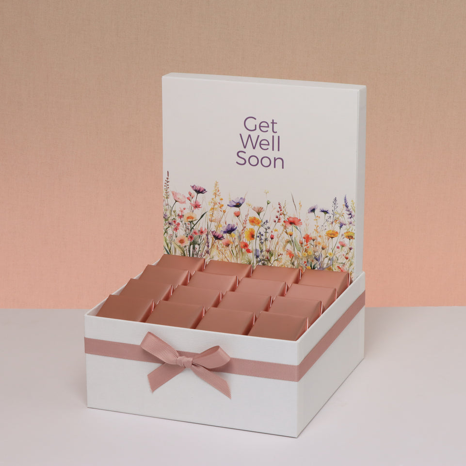 Get well soon flower designed chocolate medium hamper