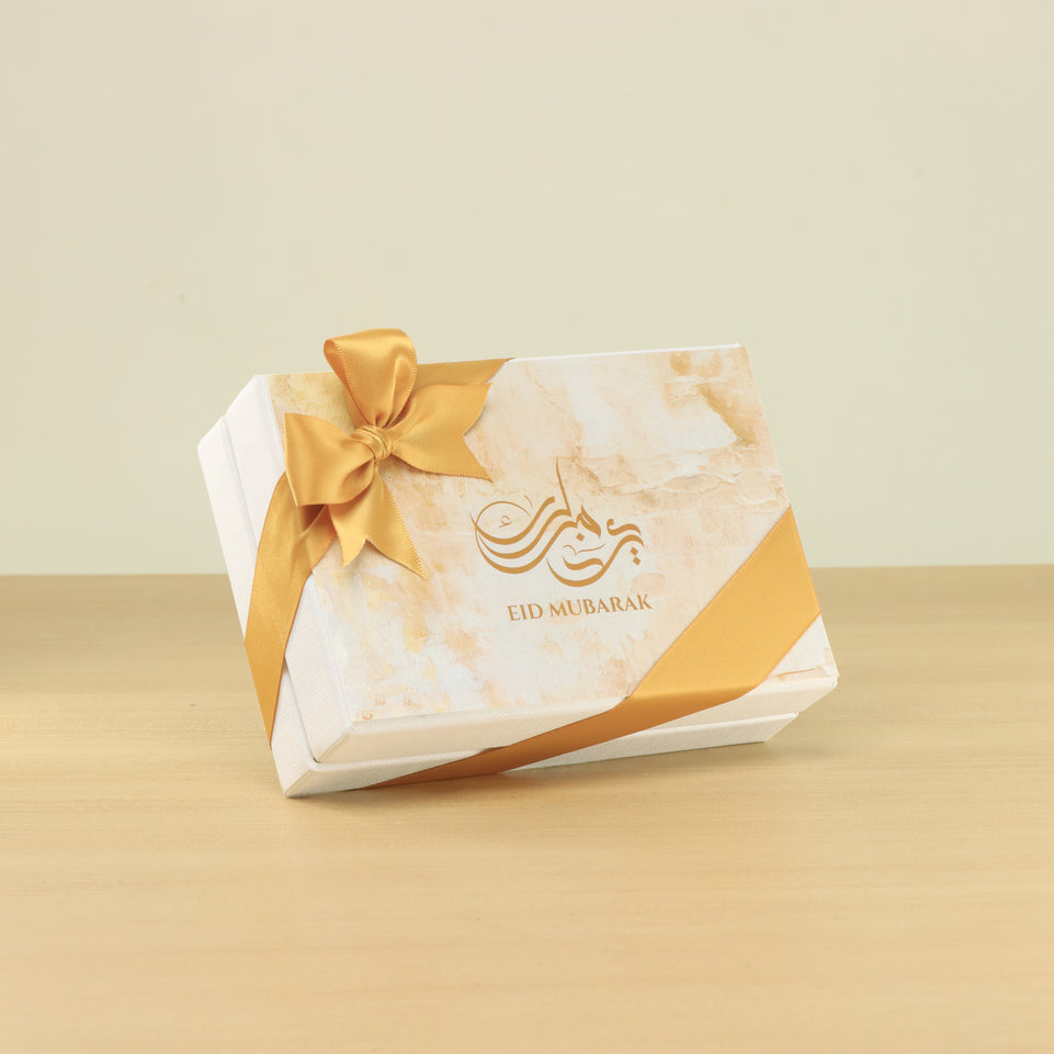 Set of 8 Ramadan Eid Mubarak designed premium chocolate 6P hard box