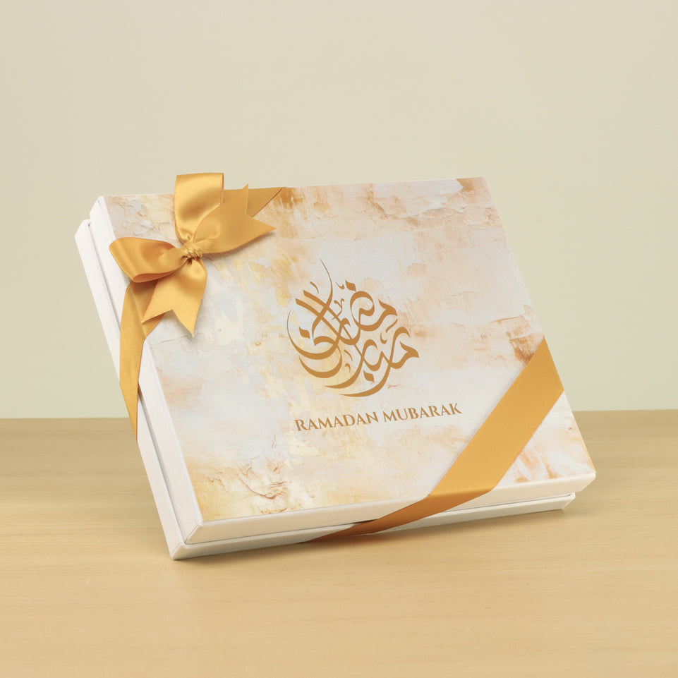 Ramadan Mubarak designed premium chocolate 20P hard box