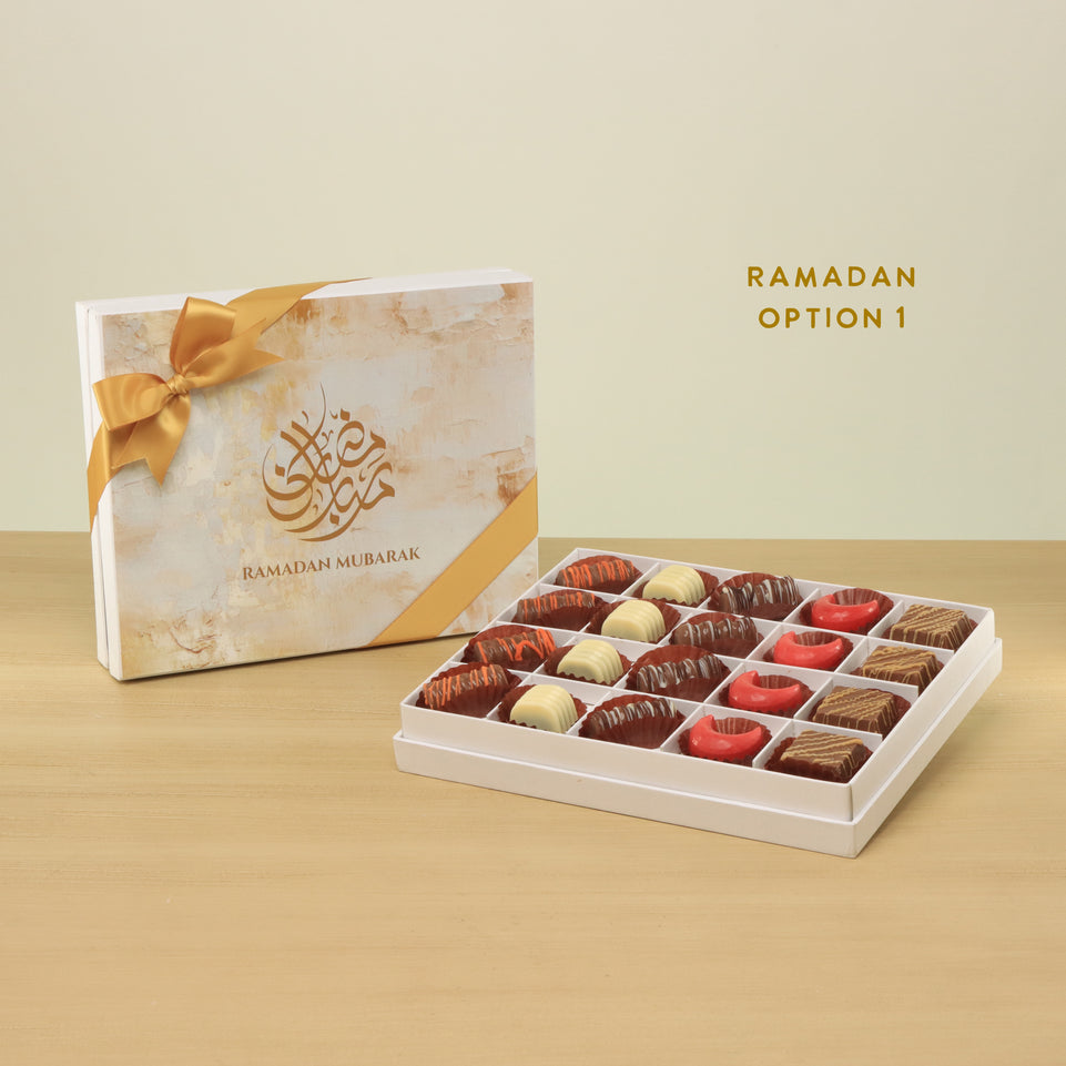 Ramadan Eid Mubarak designed premium chocolate 20P hard box