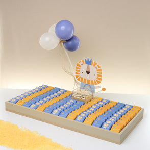 Baby boy lion theme designed chocolat...