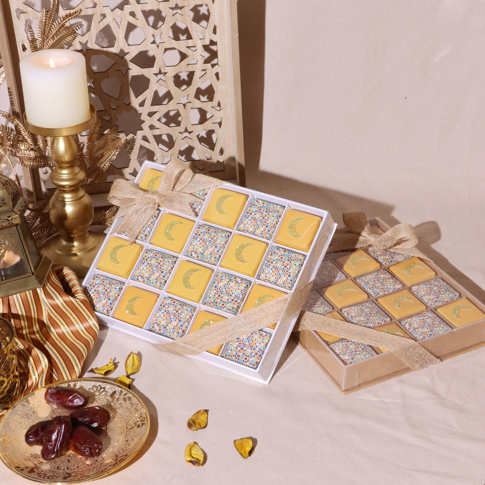 Ramadan eid designed chocolate 20 -piece hard box