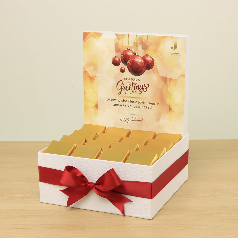 Corporate Season's greetings designed premium chocolate medium hamper