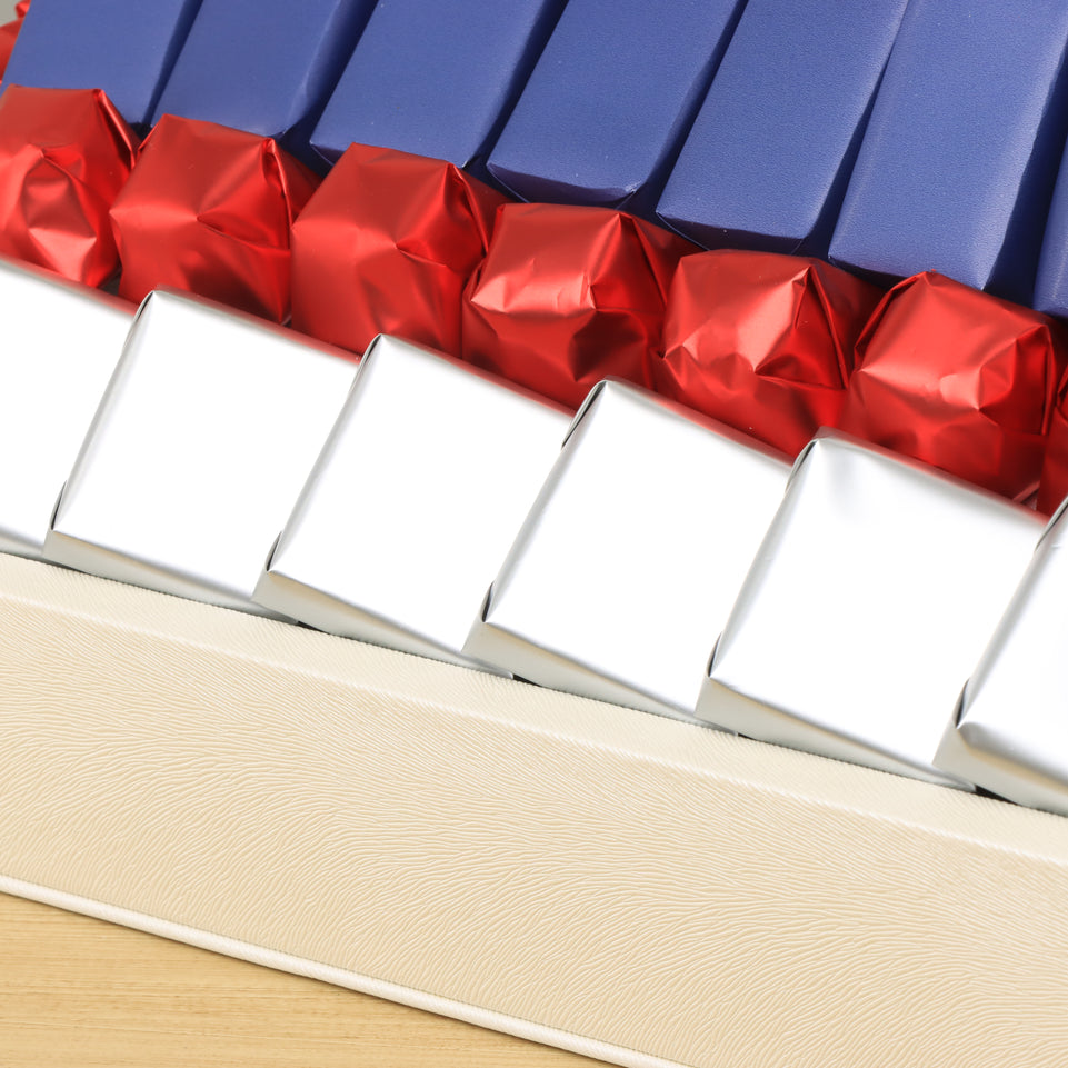 Best wishes orchid decorated chocolate medium leather tray