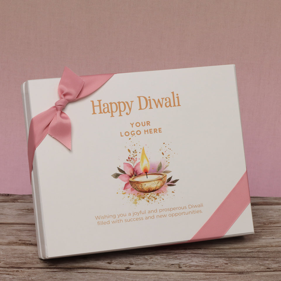 Set of 3 corporate customized floral candle lights designed premium chocolate 20p hard box