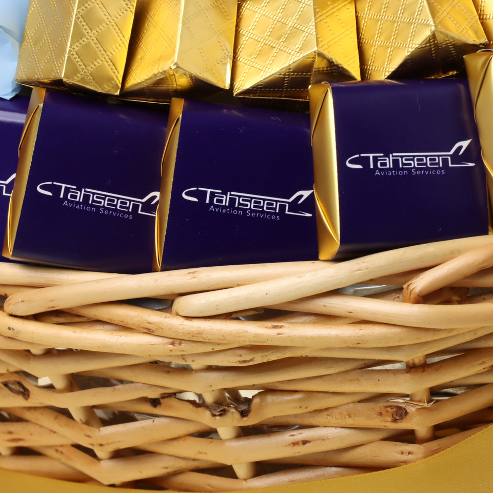 Corporate customized premium chocolate & sweets large basket