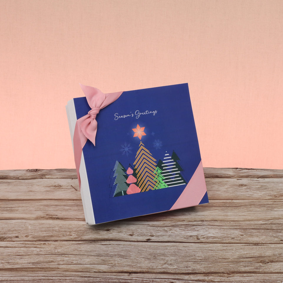 Season's greeting designed premium chocolate 9p hard box