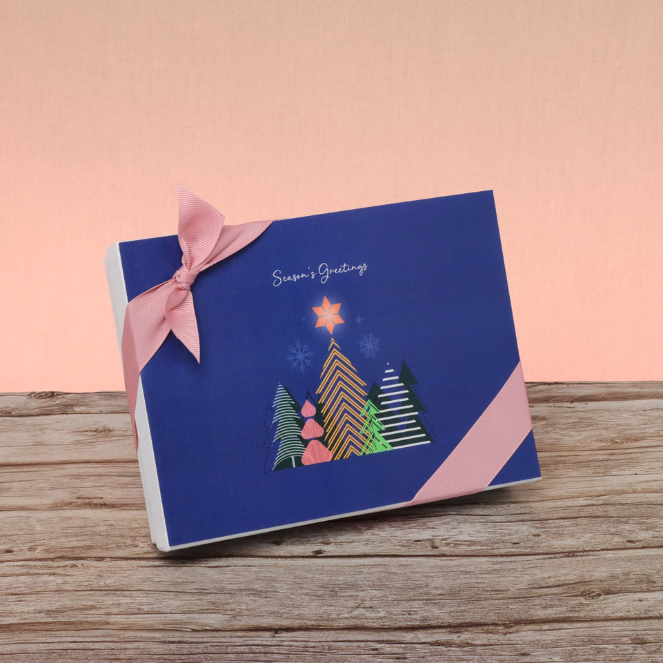 Season's greeting designed premium chocolate 12p hard box