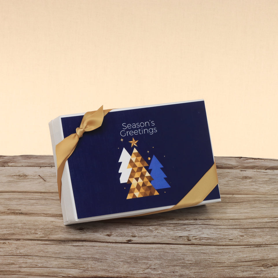 Set of 8 season's greeting designed premium chocolate 6p hard box