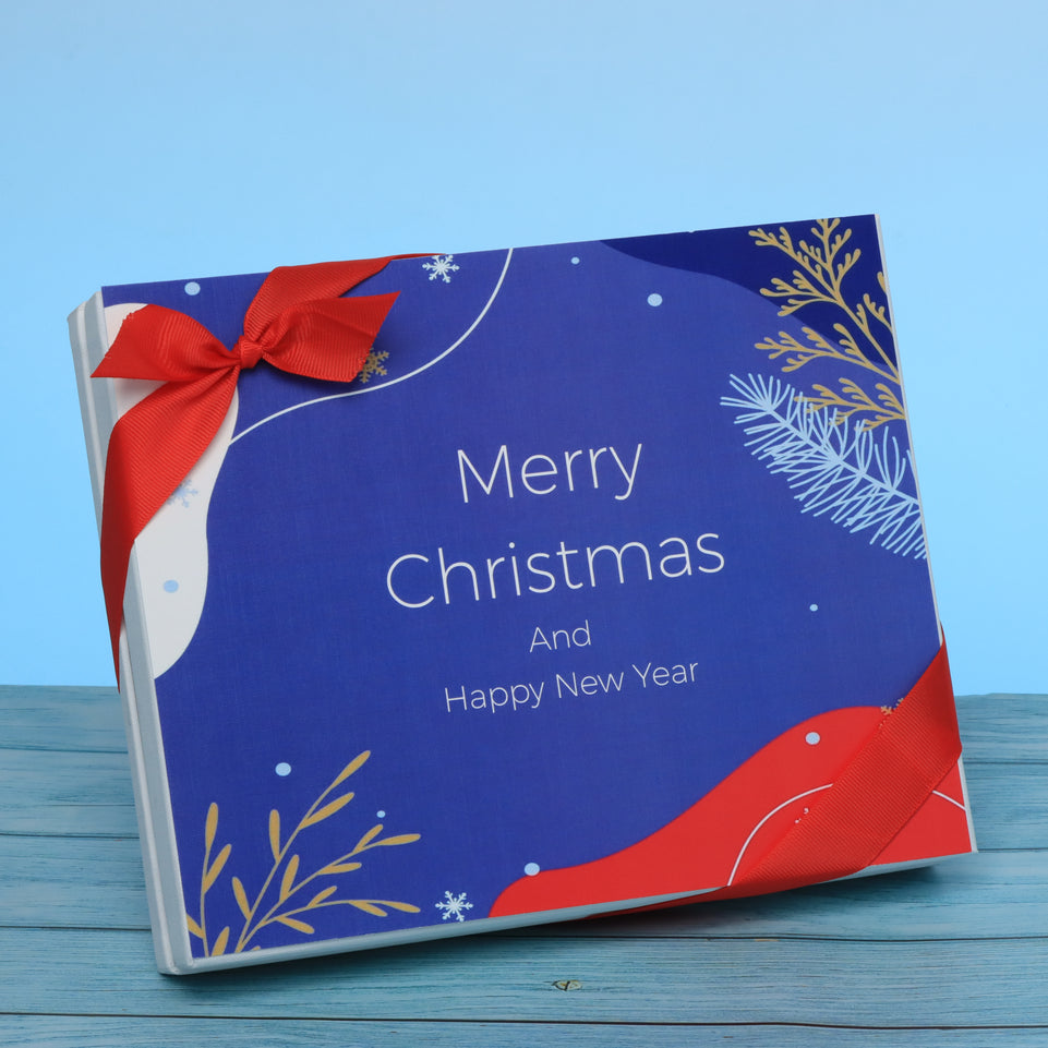 Merry christmas designed premium chocolate 20p hard box