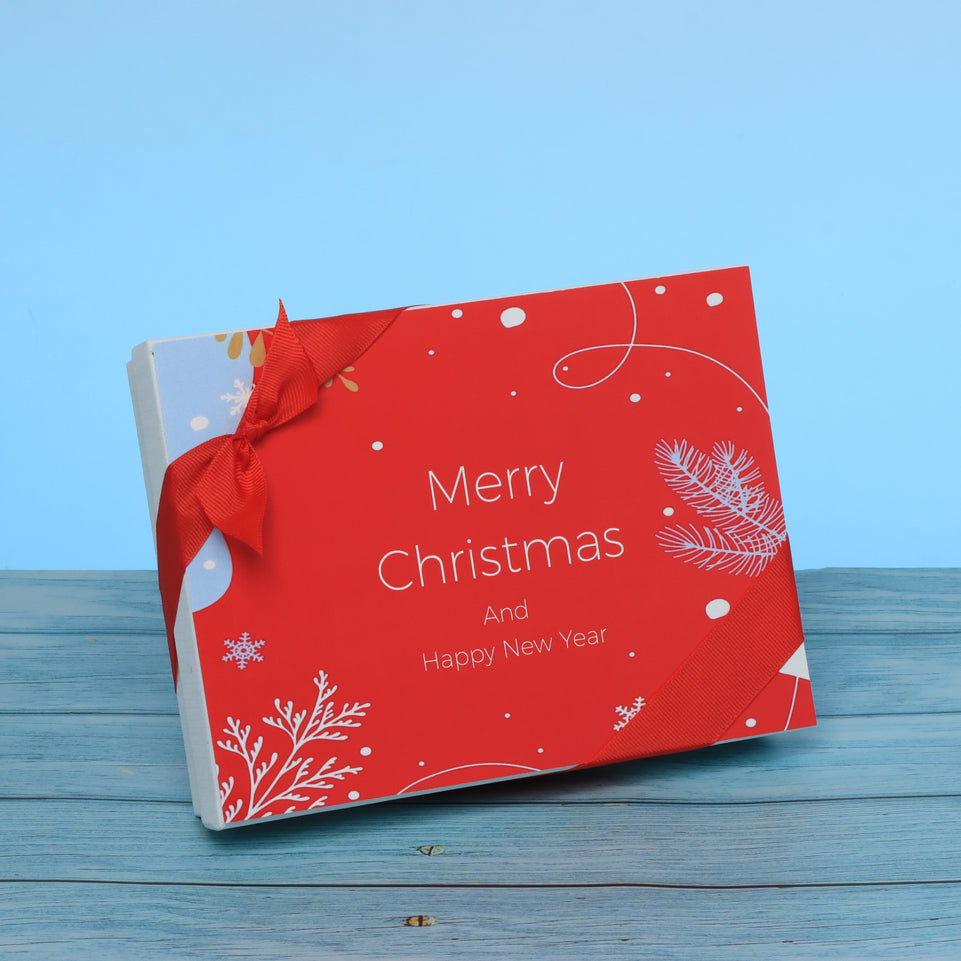 Merry christmas designed premium chocolate 12p hard box