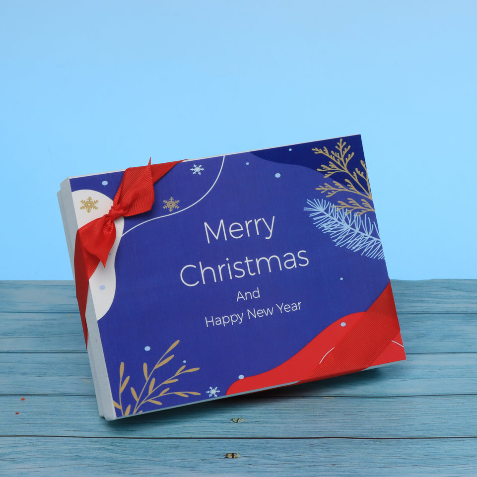 Merry christmas designed premium chocolate 12p hard box