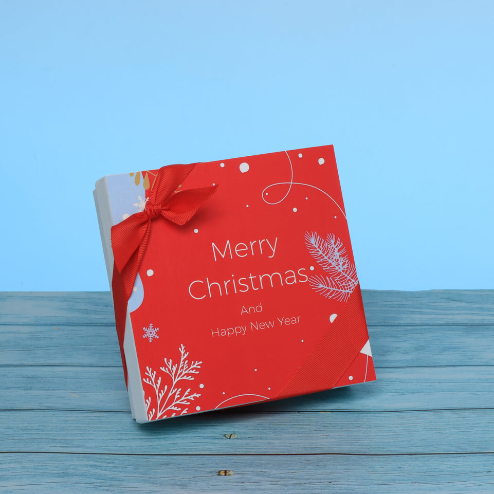 Merry christmas designed premium chocolate 9p hard box