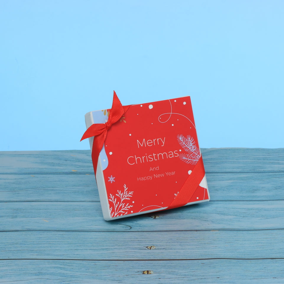 Set of 15 merry christmas designed premium chocolate 4P hard box