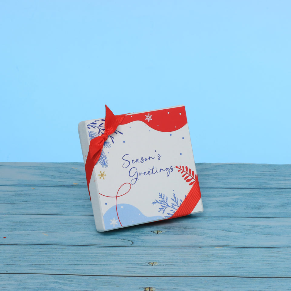 Set of 15 season's greetings designed premium chocolate 4P hard box
