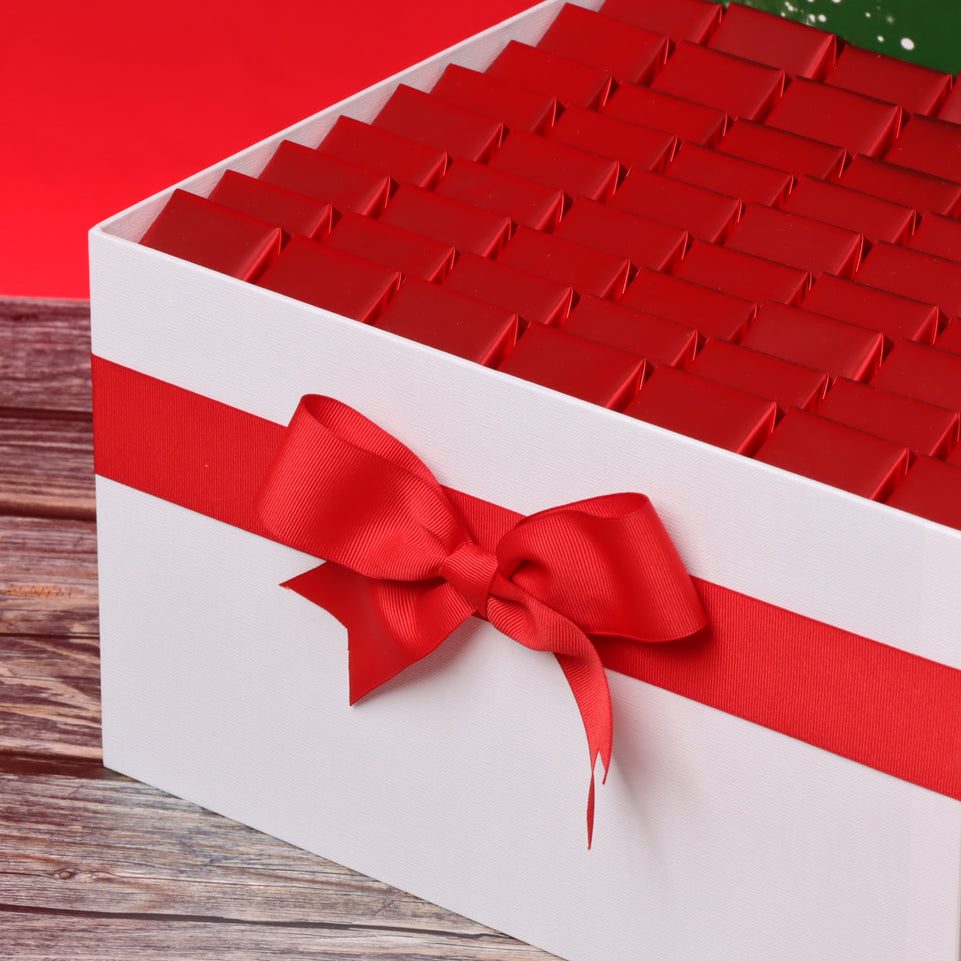 Merry christmas & happy new year designed premium chocolate extra large hamper