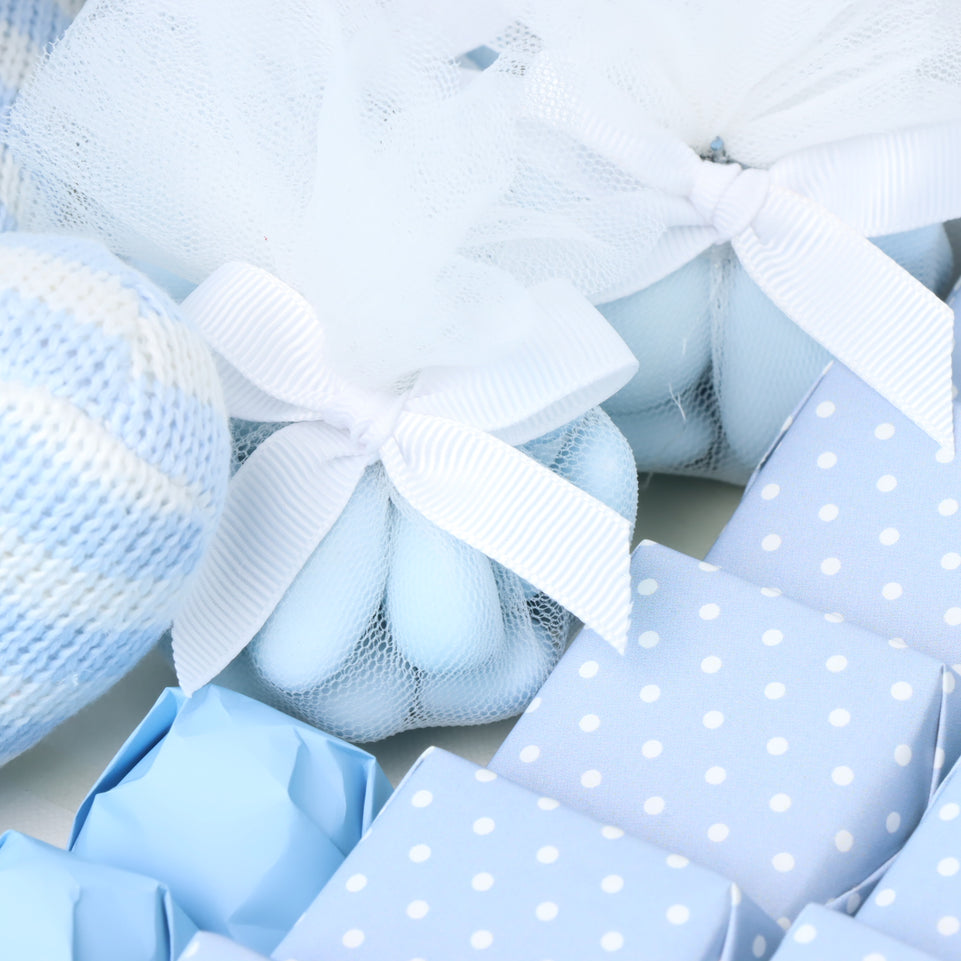 Baby boy teddy decorated chocolate extra large hamper