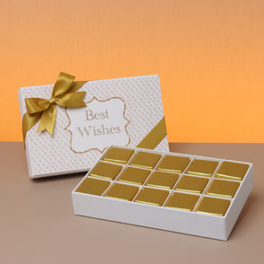 Best wishes neutral 15p chocolate har...