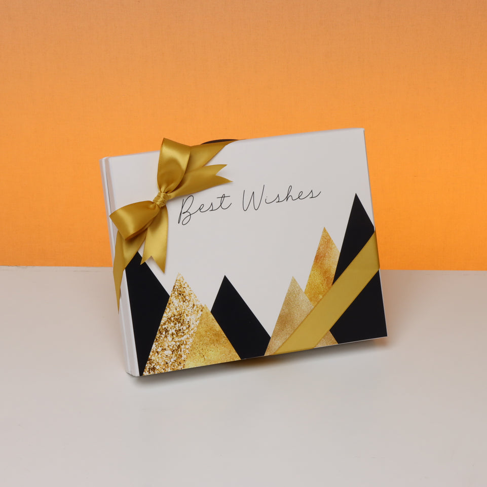 Best wishes geometric 20p premium chocolate hard box