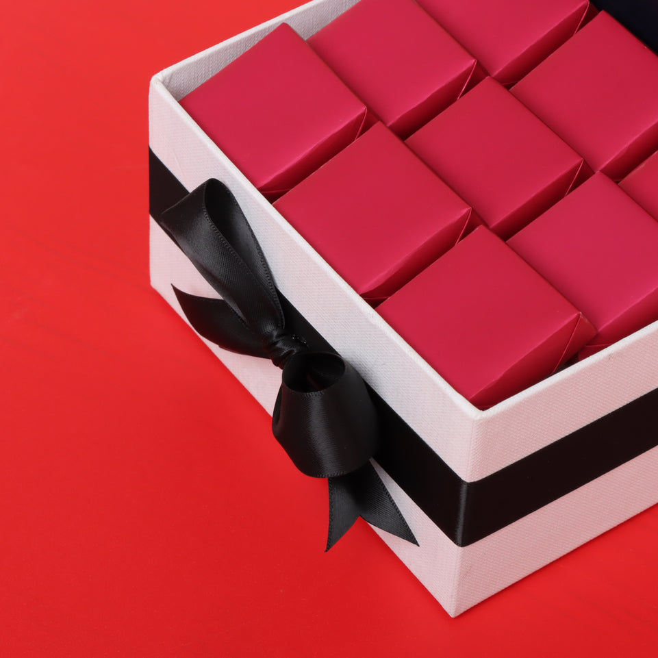 Season's greetings three tree designed premium chocolate small hamper