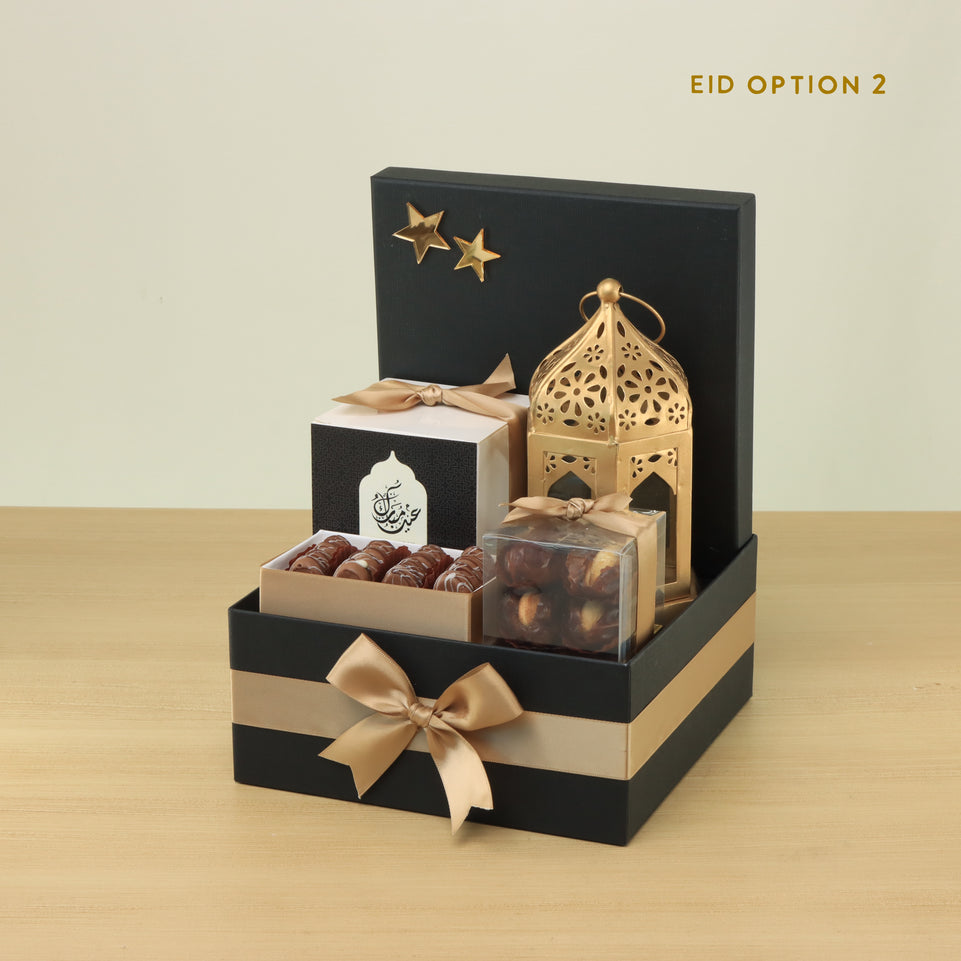 Ramadan Mubarak designed premium chocolate & sweets medium hamper