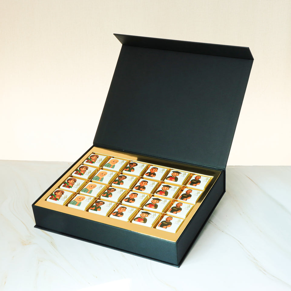 Corporate customized premium chocolate magnetic box