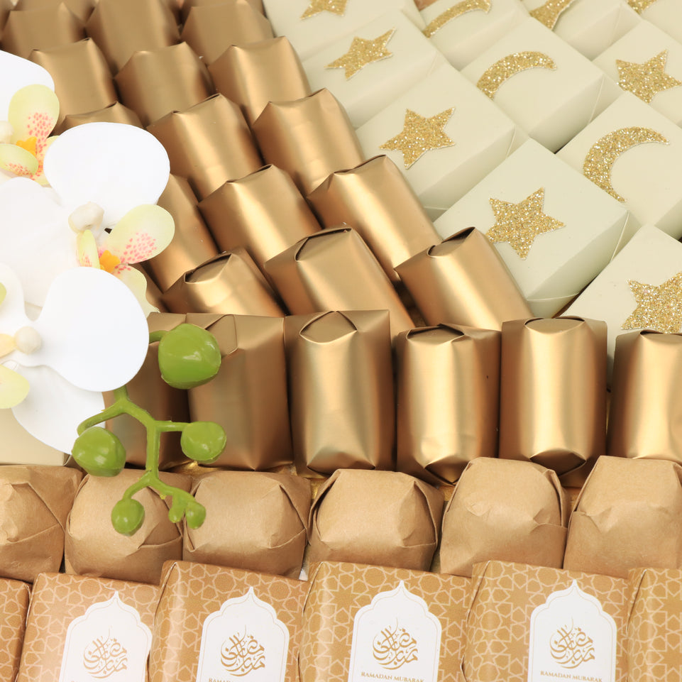 Ramadan Mubarak designed premium chocolate large tray