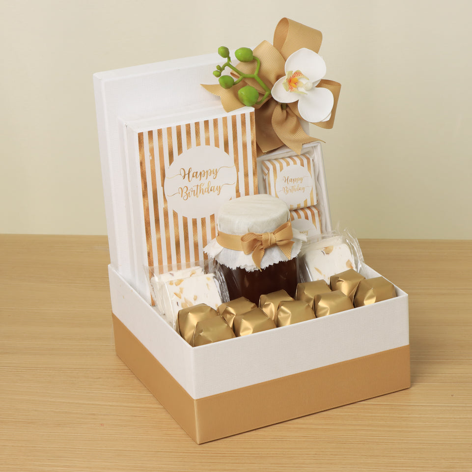 Happy birthday designed premium chocolate & sweets hamper