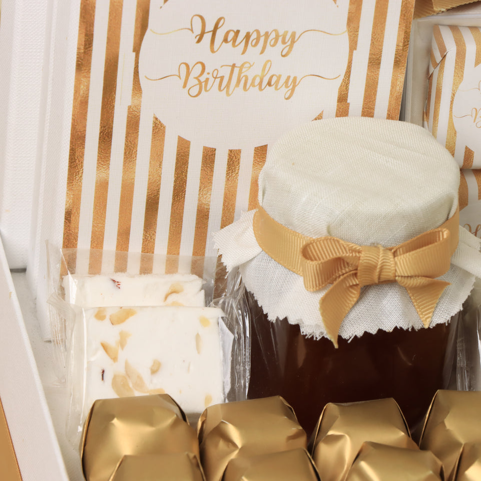 Happy birthday designed premium chocolate & sweets hamper
