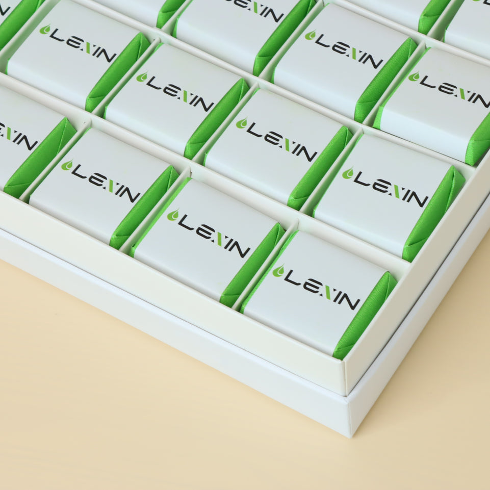 Corporate customized premium chocolate 36P printed hard box