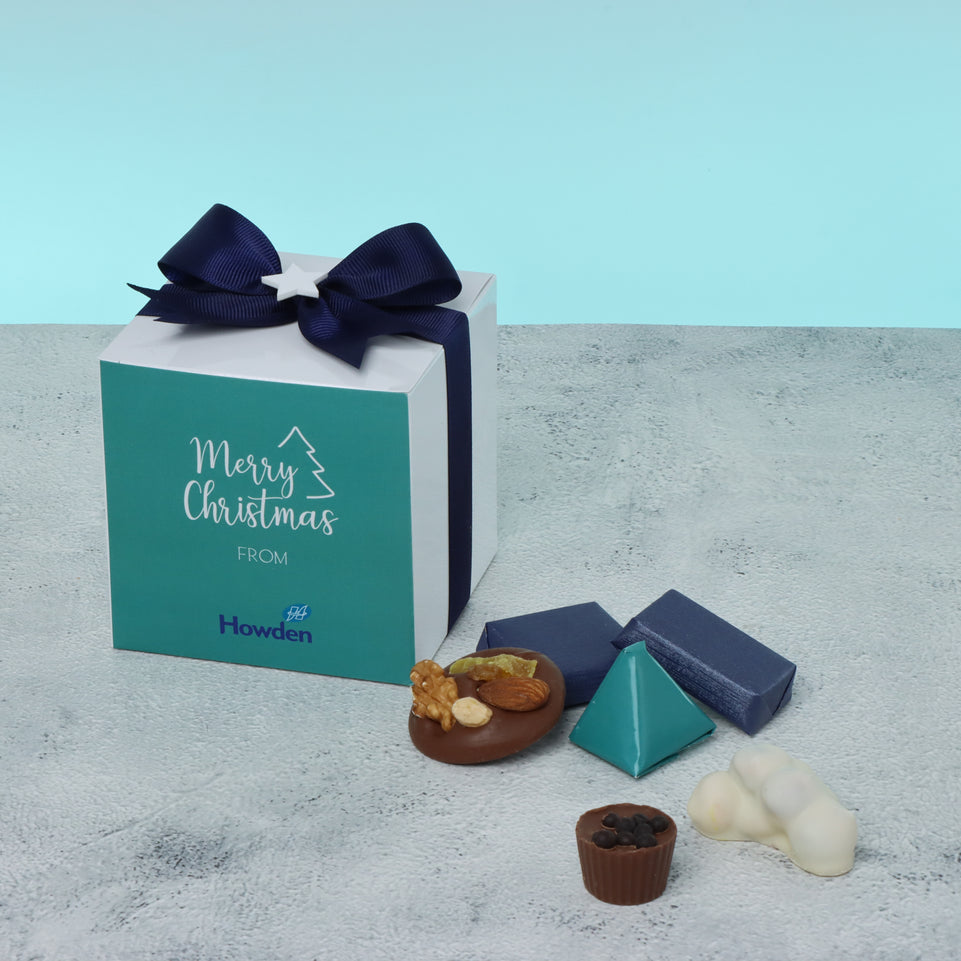 Set of 20 Corporate customized Christmas designed premium chocolate soft box