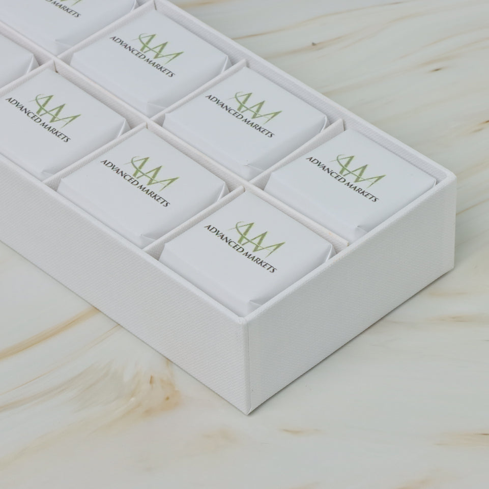 Set of 6 Corporate customized chocolate 8P hard box