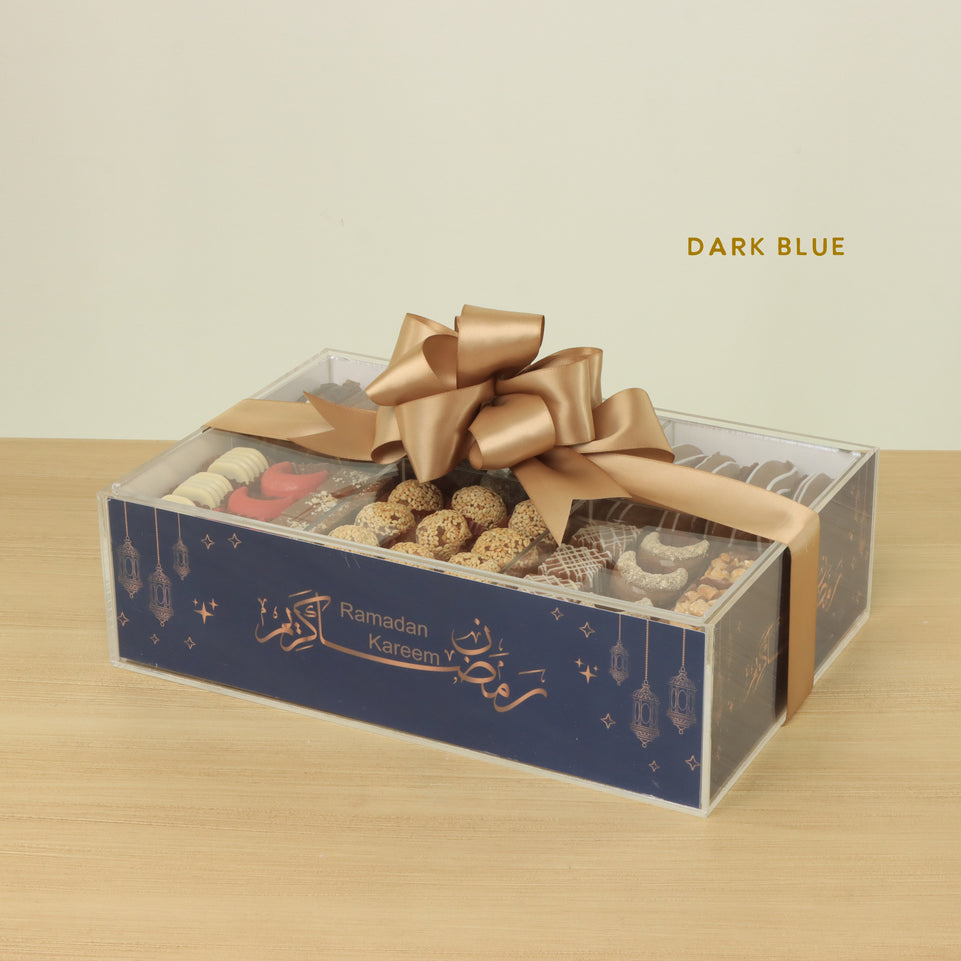Ramadan Mubarak designed premium chocolate & sweets medium acrylic tray