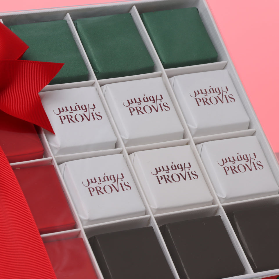 Set of 3 Corporate national day chocolate 20-piece view top box