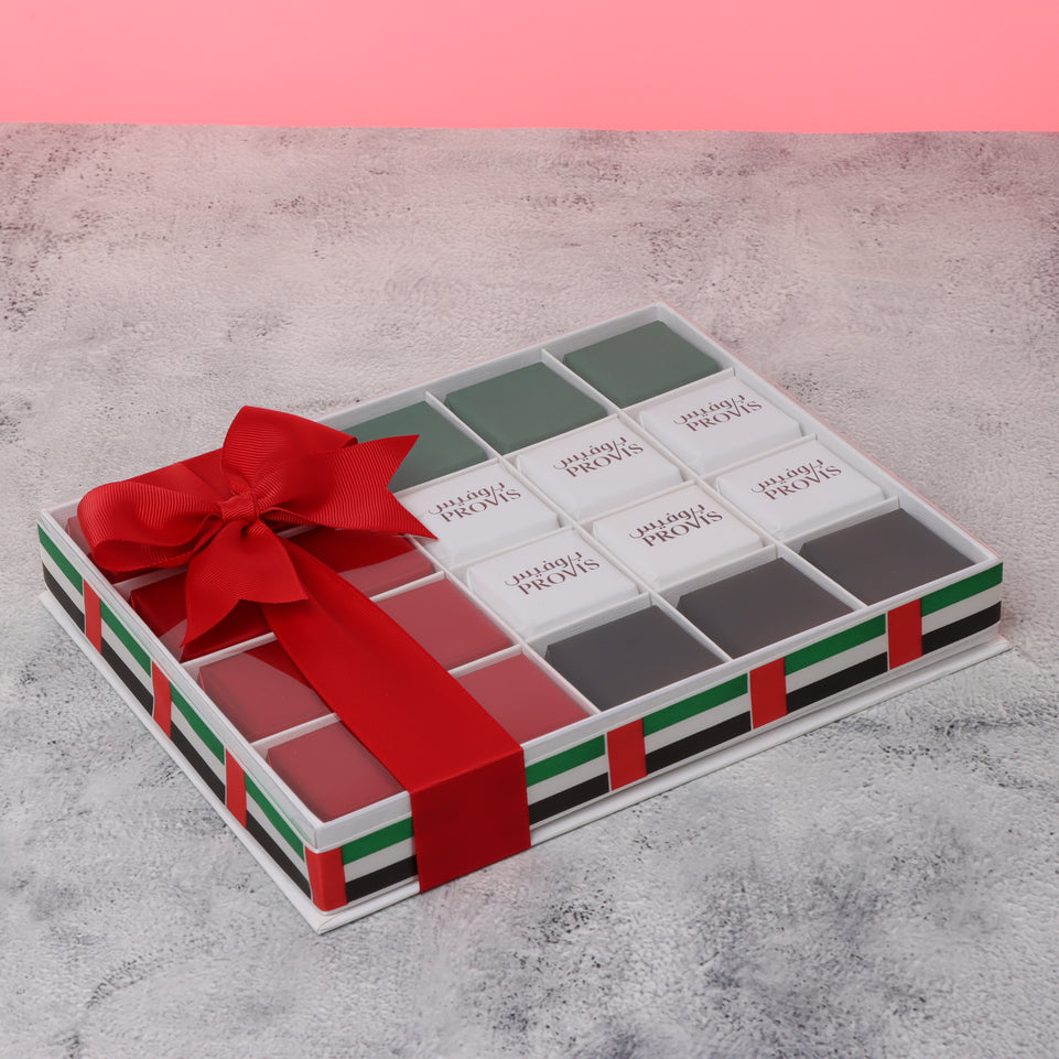 Set of 3 Corporate national day chocolate 20-piece view top box