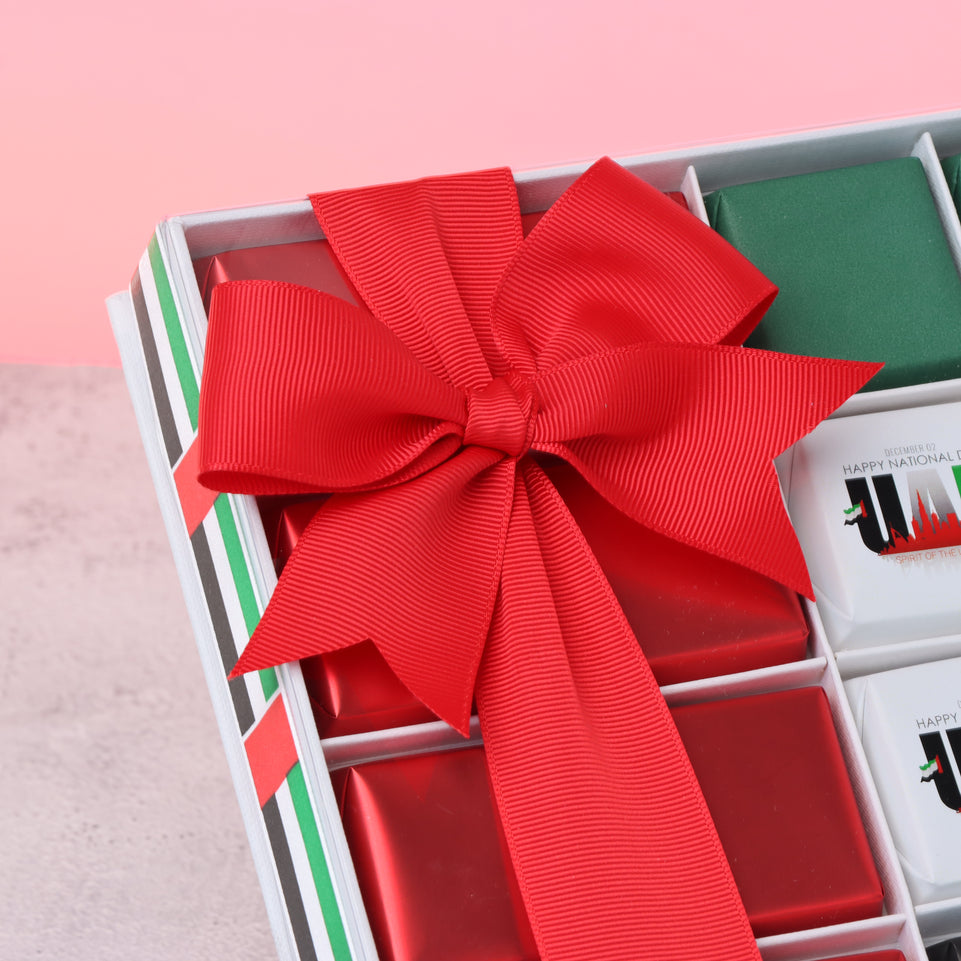 National day designed premium chocolate view top box