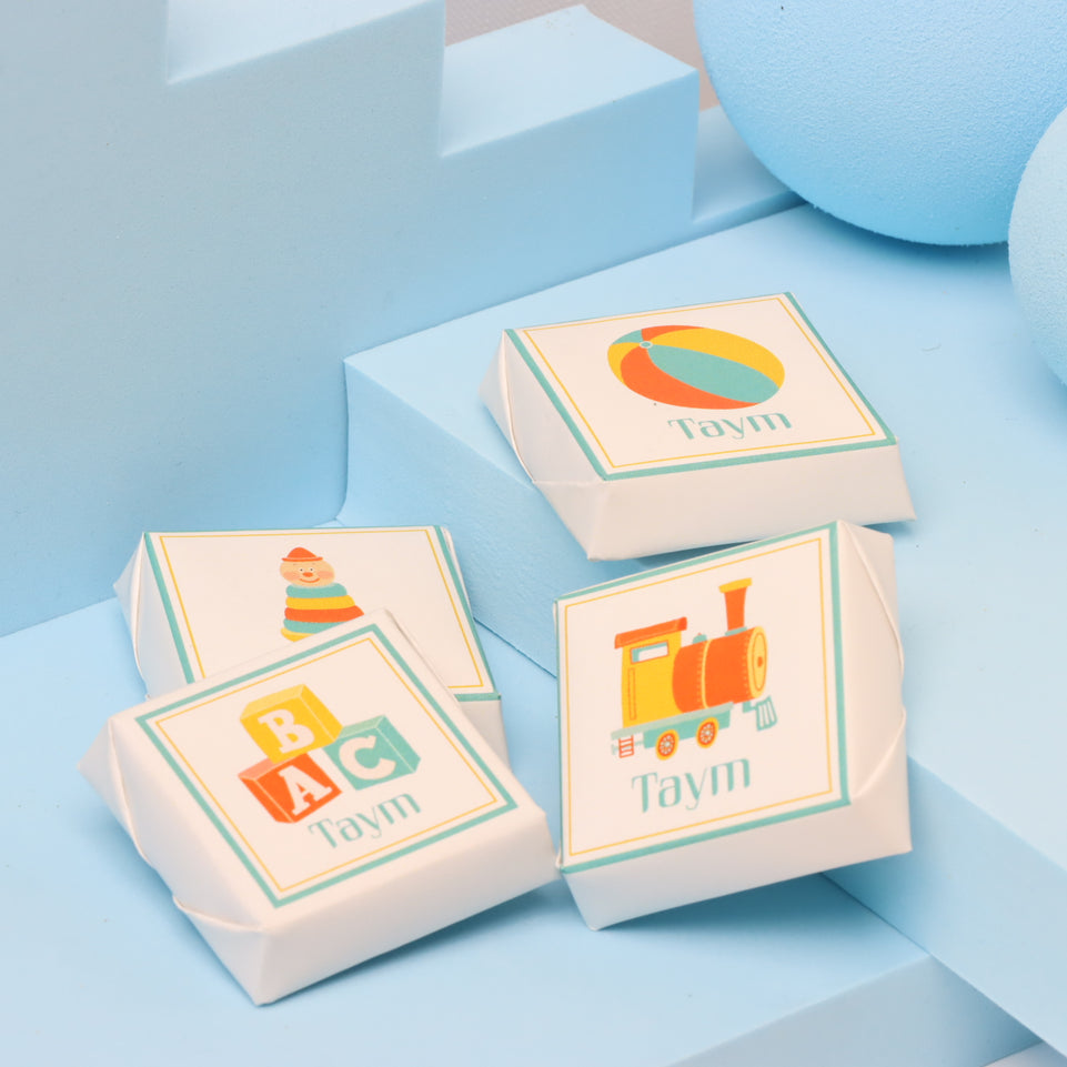 Toy store designed personalized chocolate