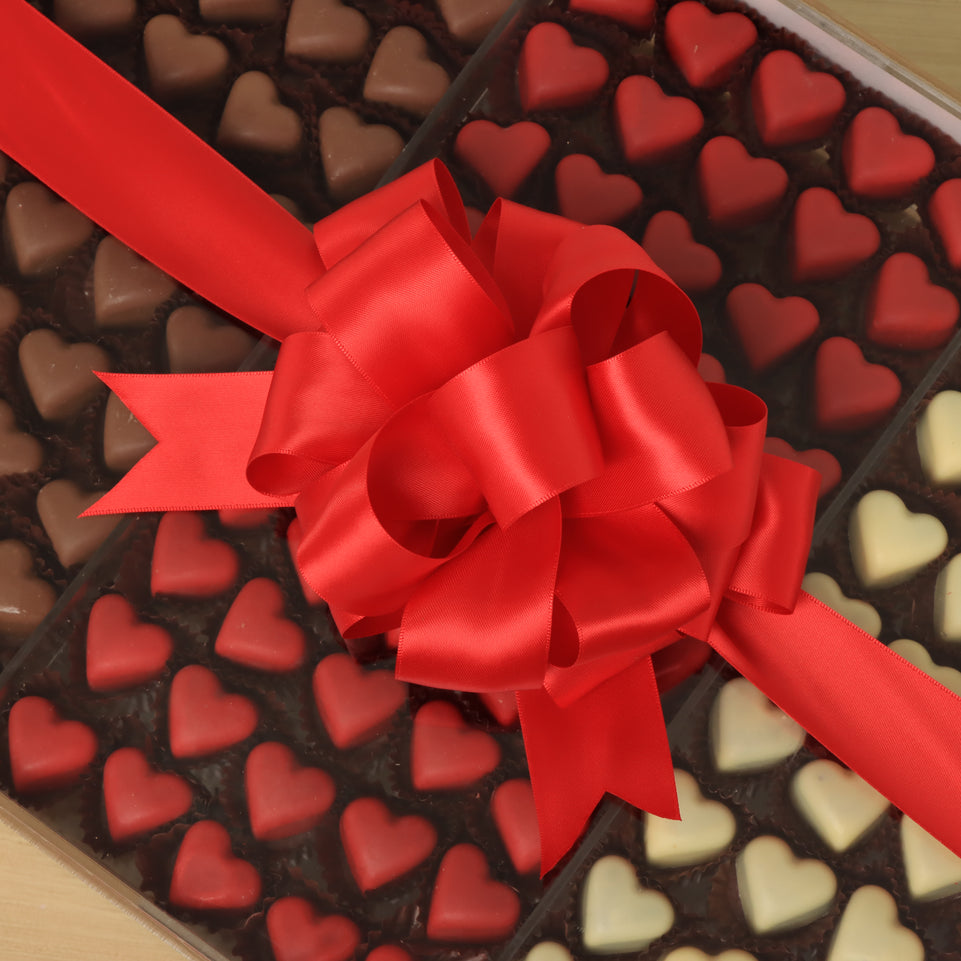 Happy Valentines day designed premium chocolate acrylic tray