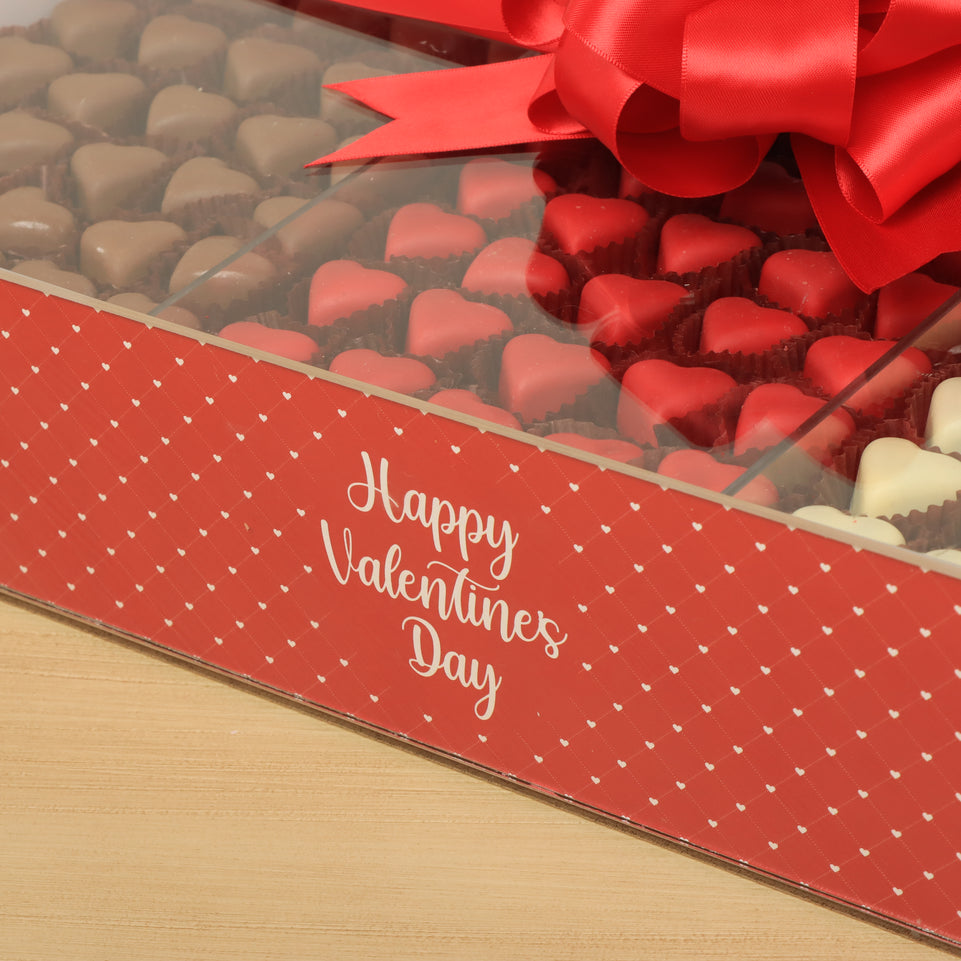 Happy Valentines day designed premium chocolate acrylic tray