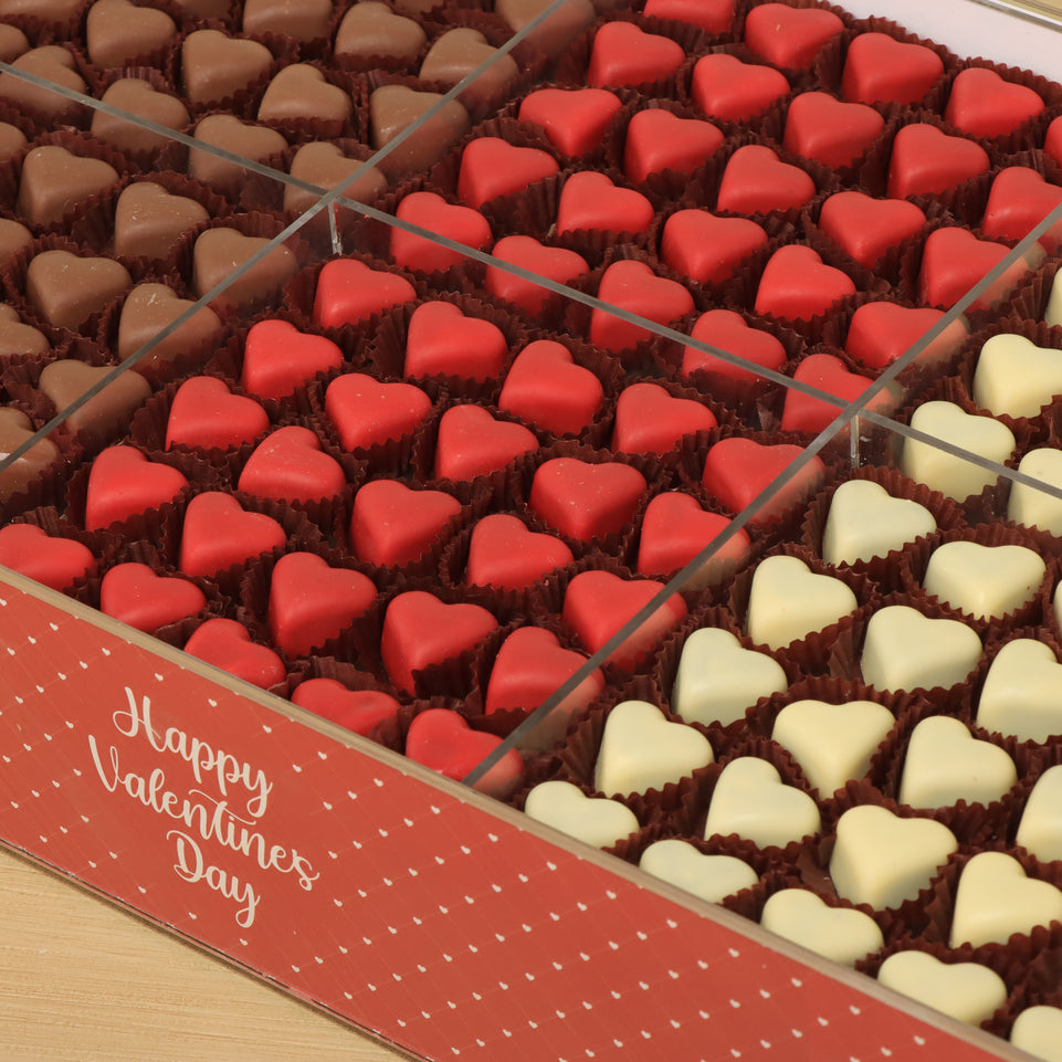 Happy Valentines day designed premium chocolate acrylic tray