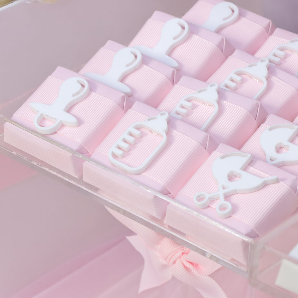 Cherry blossom designed baby chocolate full set up for rent.