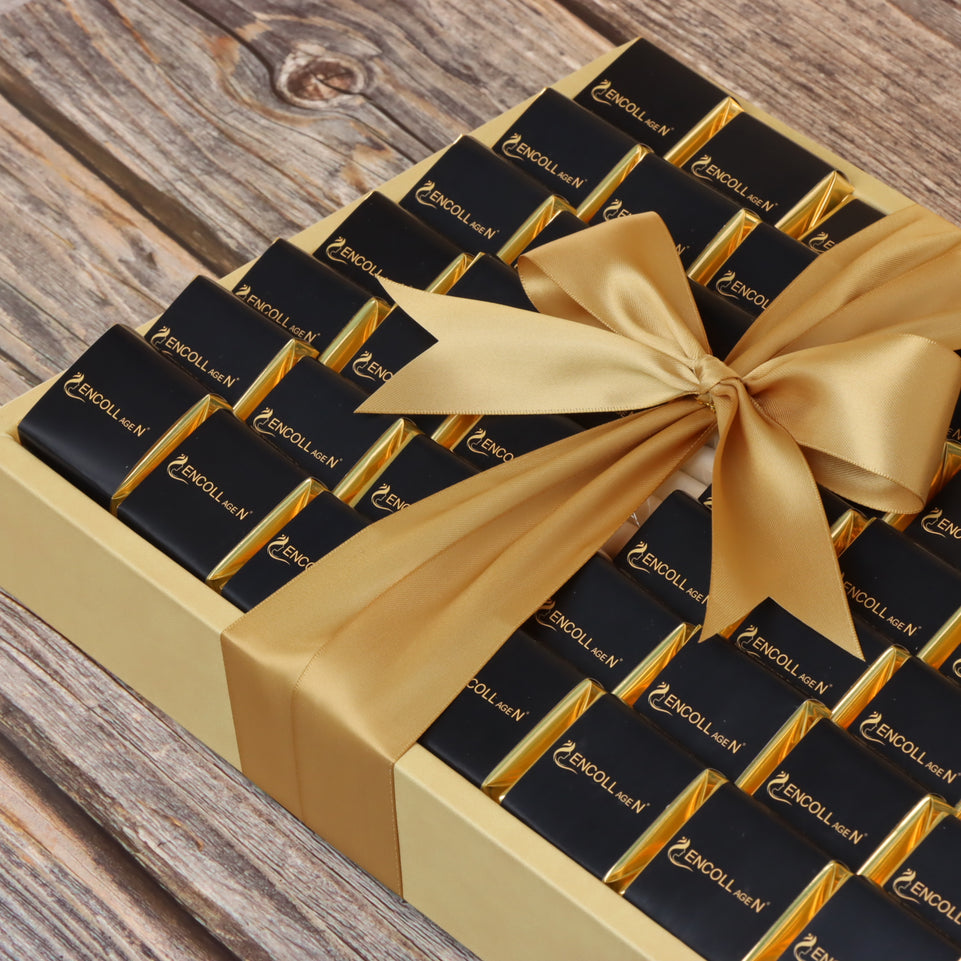 Corporate customized premium chocolate medium leather tray