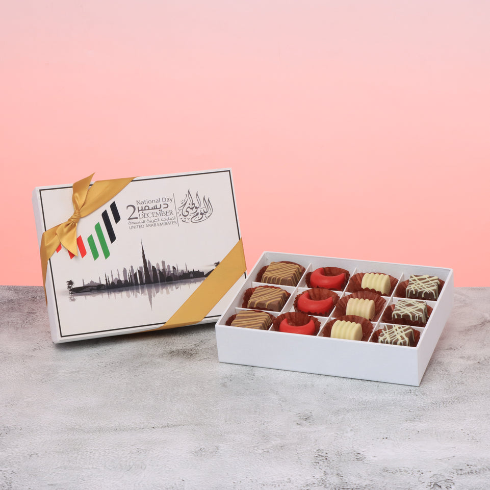 UAE national day designed premium chocolate 12P hard box