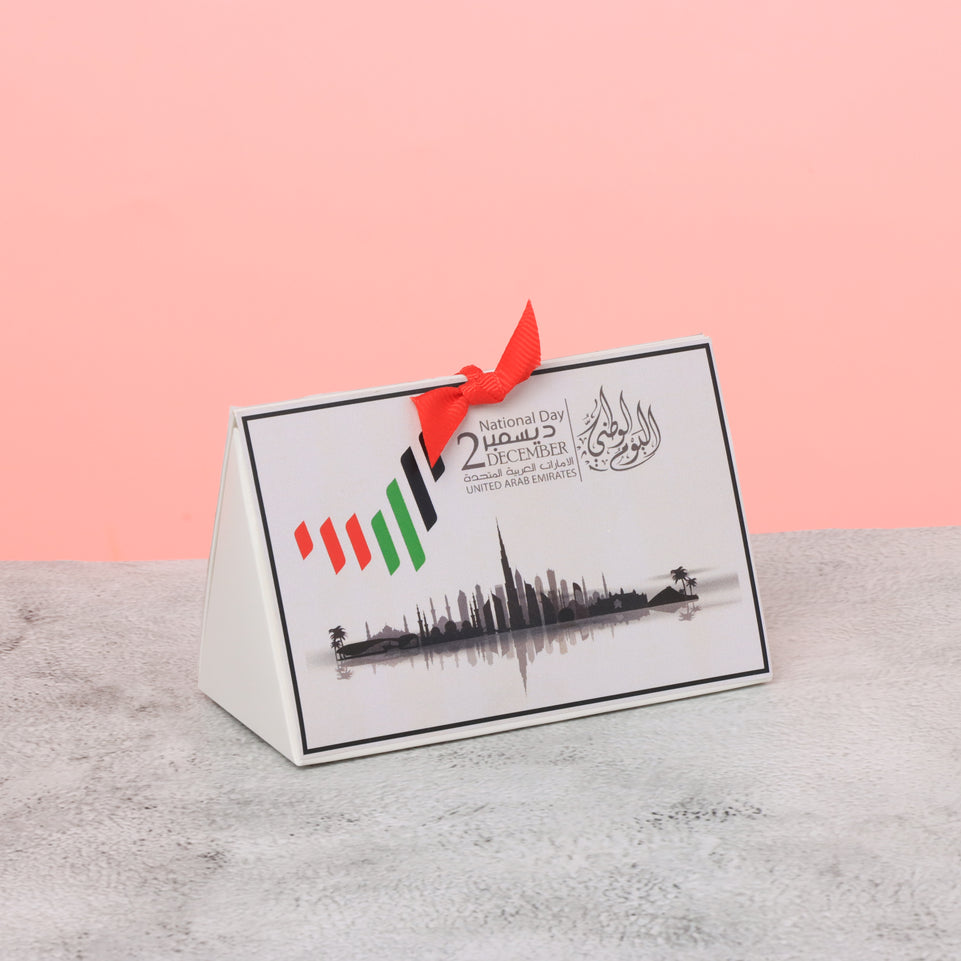 Set of 20 UAE national day designed premium chocolate triangle soft box