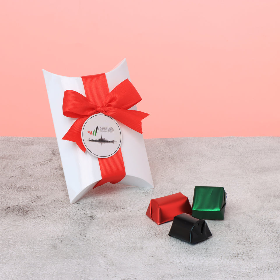 Set of 20 UAE national day designed premium chocolate pillow soft box