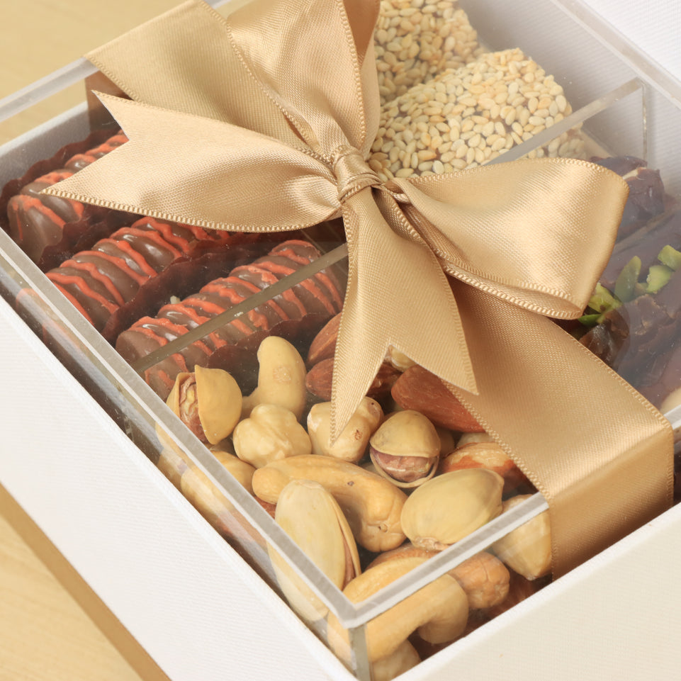 Corporate customized ramadan designed premium chocolate & sweets small hamper